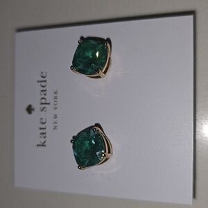 NEW, Kate Spade- Green Stud Earings!